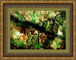 Árokparton - akvarell, számítógépes grafika